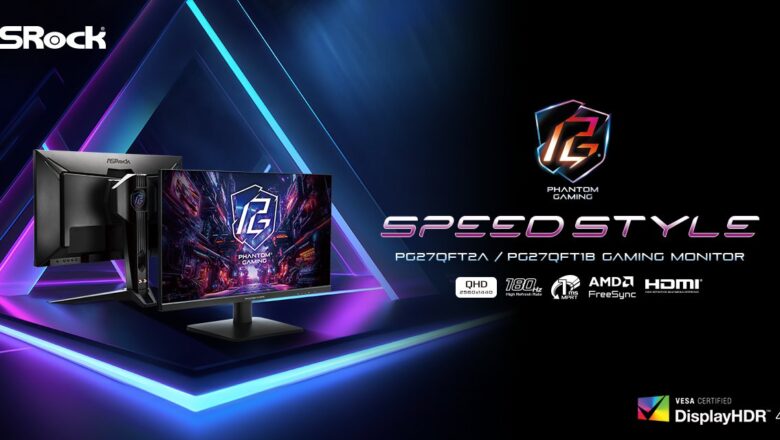 ASRock presenta sus nuevos monitores Phantom Gaming de 180 Hz para juegos y creación de contenidos